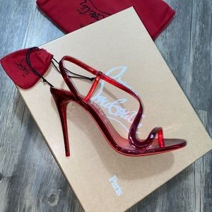 Authentic Christian louboutins Rosalie patent red sole